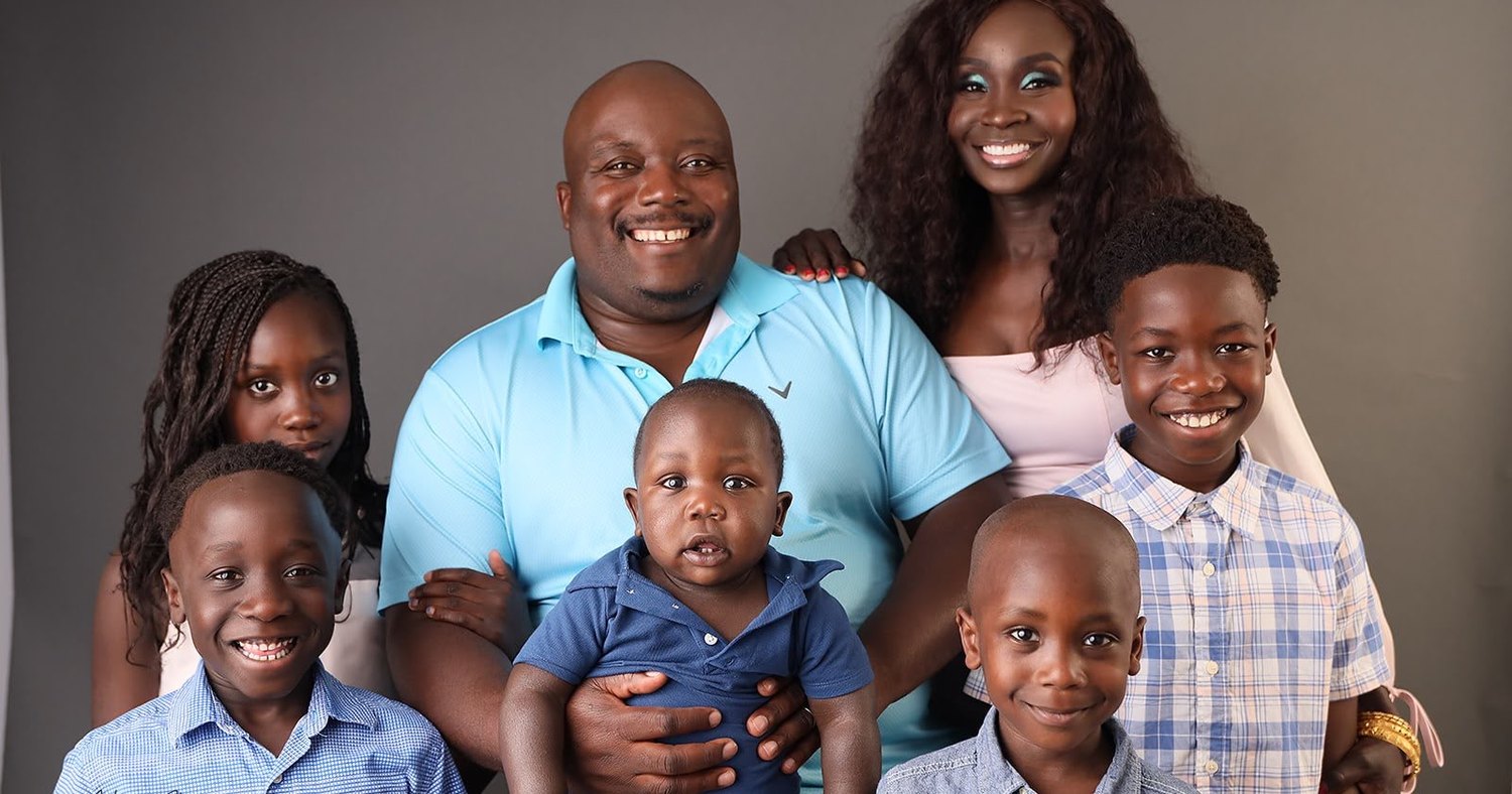 Chipalo and Grace Simunyola with their five children